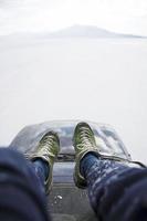 salar de uyuni zoutvlakte in bolivia foto