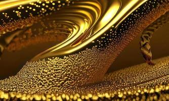 goud vloeistof stromen achtergrond foto