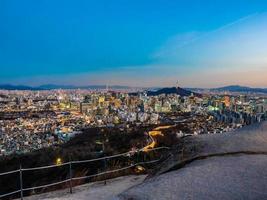 uitzicht op de stad seoul, zuid-korea foto