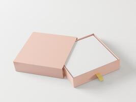 papier doos verpakking met ontwerp ruimte foto