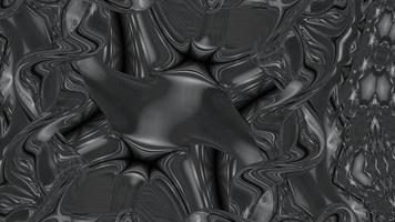 detailopname van abstract glad chromatisch zilver vloeistof golven achtergrond. vloeistof metalen textuur. 3d renderen foto