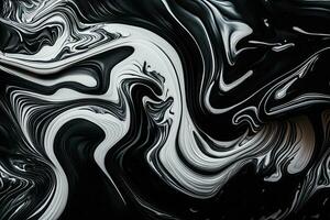 zwart marmeren inkt structuur acryl geschilderd golven structuur achtergrond foto