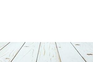 wit hout tafel verf Aan isoleren wit achtergrond. foto