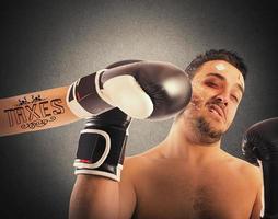 bokser met belastingen tatoeëren foto