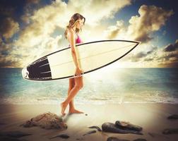sexy surfer meisje foto