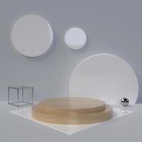 minimalistische 3D-weergave van abstracte geometrische vormen