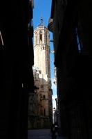 gotisch kwartaal van de stad van Barcelona foto