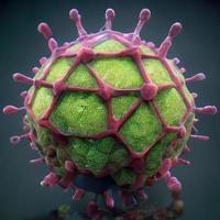 een nieuw soort van virus. macro, micro illustratie foto