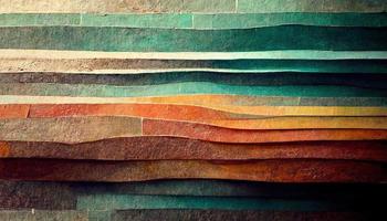 horizontaal kleurrijk abstract Golf met Peru vuursteen illustratie ontwerp foto
