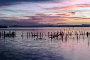 albufera estuarium in valencia, spanje foto