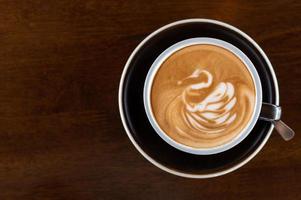 latte art koffie foto