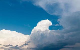 lucht met wolken visie van binnen de vlak foto