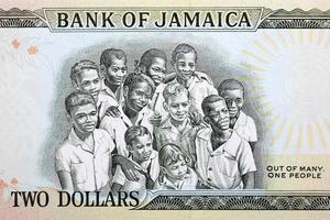 groep van mensen van Jamaicaans geld foto