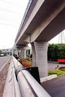 panoramisch visie van Jakarta stad. stadsgezicht van Jakarta stad Bij zonnig dag foto
