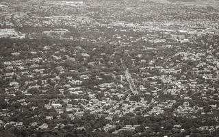 newlands en claremont, kaapstadpanorama van bovenaf. foto