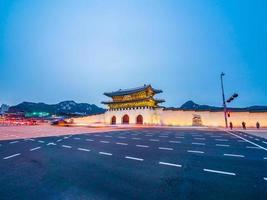 gyeongbokgung paleisoriëntatiepunt van de stad van seoel in zuid-korea