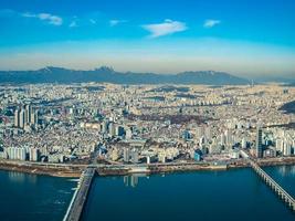 luchtfoto van seoul city, zuid-korea foto