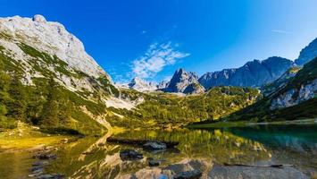 visie van de Alpen berg Oostenrijk. foto