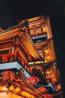 tempel in Chinatown in Singapore foto