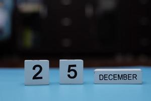 25 december houten kalender