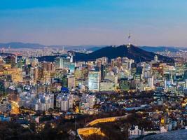 stadsgezicht van seoel, zuid-korea foto