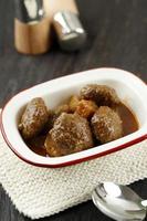 semur bola daging cincang foto