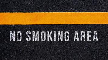 Nee roken Oppervlakte teken met donker wijnoogst stijl achtergrond Nee roken foto