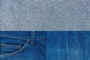 jean achtergrond ,blauw denim jeans structuur, structuur gestreept jeans denim linnen kleding stof voor achtergrond foto