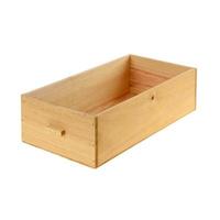 lege houten krat doos geïsoleerd op wit