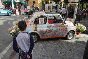 Genua, Italië - mei 5 2018 - euroflora terugkeer naar Genua in de uniek scenario van de zenuwachtig parken foto