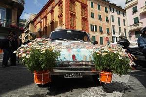 Genua, Italië - mei 5 2018 - euroflora terugkeer naar Genua in de uniek scenario van de zenuwachtig parken foto