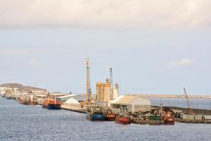 lading haven in zomer foto