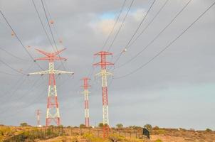 hoog macht pylonen foto