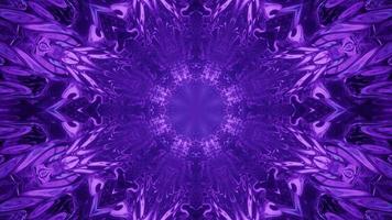 3d illustratie van creatief violet ornament foto