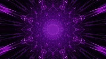 gloeiende violette sierlichten 3d illustratie foto