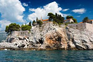 eiland van sveti Stefan, Montenegro, Balkan, adriatisch zee foto