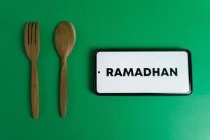 eetpatroon voedsel concept en dik verlies. concept van Ramadhan en onderbroken vasten. foto