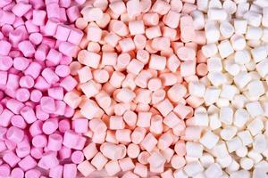 achtergrond of structuur van mini marshmallows foto