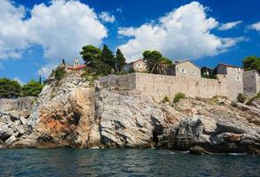 eiland van sveti Stefan, Montenegro, Balkan, adriatisch zee, Europa foto