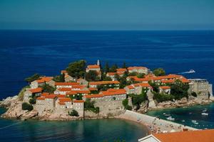 sveti stefan eiland in budva, Montenegro foto