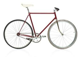 elegant hipster fiets geïsoleerd Aan wit foto