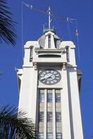 Honolulu stad haven klok toren foto