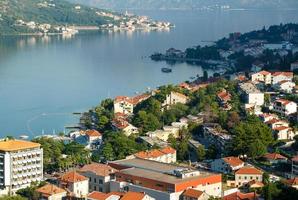 de Kotor baai in Montenegro, Balkan foto