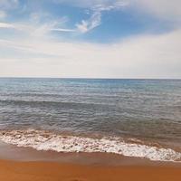 visie met zee golven foto