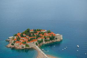 sveti stefan eiland in budva, Montenegro foto