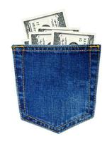 jeans met geld foto