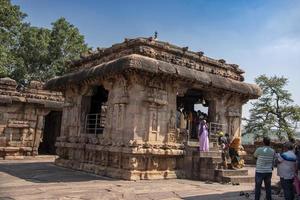 pattadakal, karnataka, Indië 2022-nandi altaar Bij virupaksha tempel, patadkal, karnataka, Indië foto