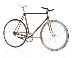 elegant hipster fiets geïsoleerd Aan wit foto