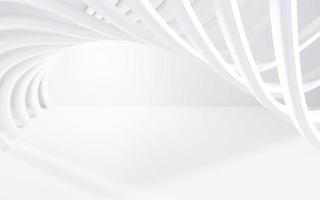3d abstract wit en grijs kleur, modern ontwerp achtergrond met meetkundig ronde vorm geven aan. 3d geven illustratie. foto