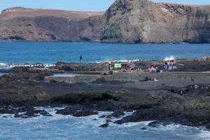 kust van agaete Aan de eiland van oma canaria in de atlantic oceaan. foto